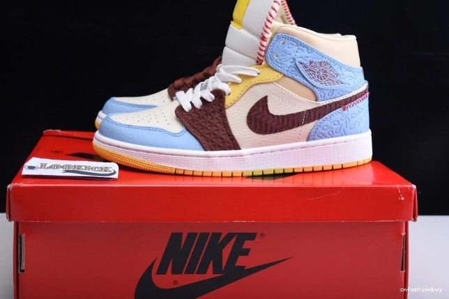 Chateau 1 Jordan Fearless Mid x Maison CU2803-200 Rouge SE Air 0803